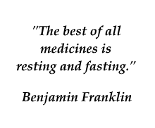 Benjamin Franklin quote on fasting